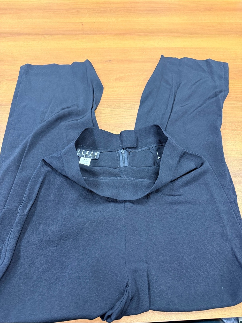 Kenar Navy Blue Wide-Leg Jumpsuit